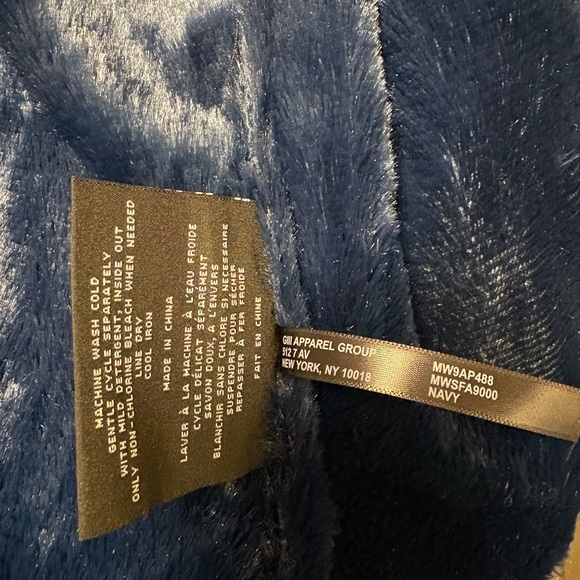 Marc New York blue faux fur lined hooded puffer jacket. NWOT!! Size XL. - Picture 10 of 10